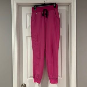 Figs High Waisted Zamora Jogger in Electric Orchid
